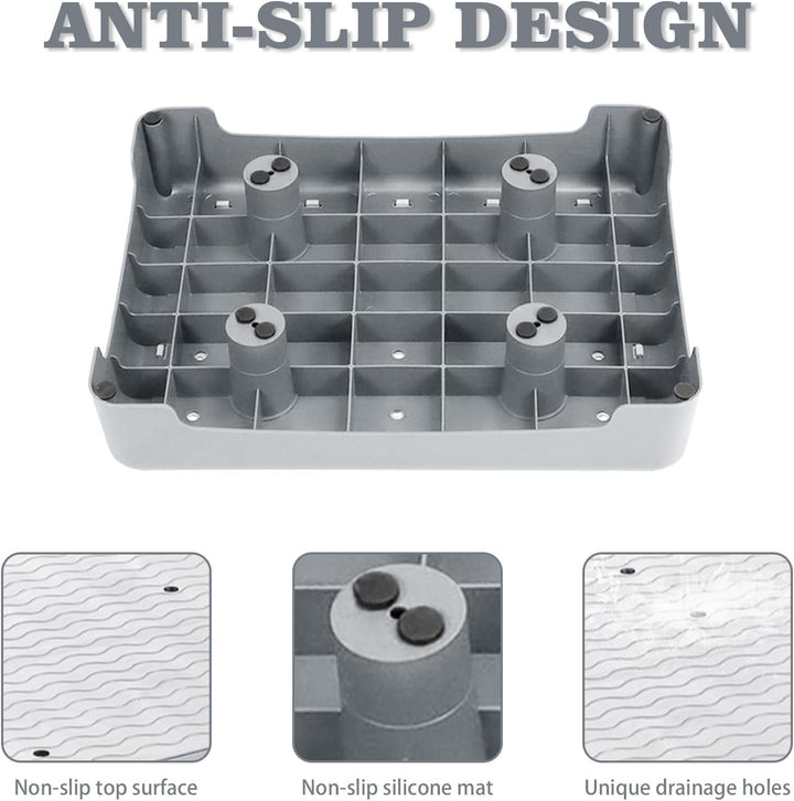 rutschfest Halbstufe 9cm, Trittstufe Tragbare Steighilfe & Einstiegshilfe Anti-Rutsch Tritthocker bi