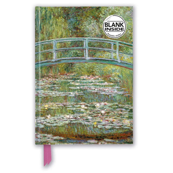 Premium Notizbuch Blank DIN A5: Claude Monet, Die japanische Brücke: Unser hochwertiges Blankbook mi