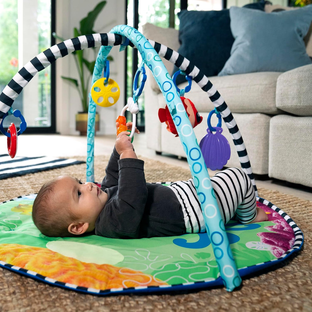 Baby Einstein - Sea Floor Explorers, 2-in-1-Wassermatte, tragbar, 5 herausnehmbare Spielzeuge, 4 Spi