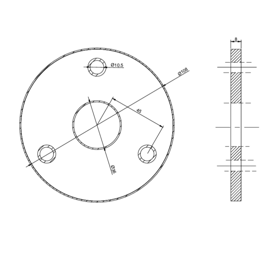 Windturbine Tower Zubehör und Klappmast für 15-40 KG Tragekapazität (Vibrationsdämpfer), Vibrationsd