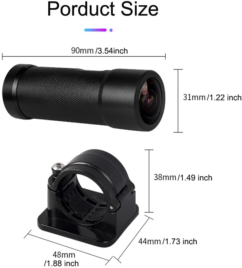 VSYSTO Fahrrad Motorrad Helm Kamera, Auto Power On/Off, WiFi HD 1080P 150 ° Weitwinkel Sternlicht Na