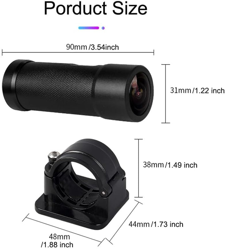 VSYSTO Fahrrad Motorrad Helm Kamera, Auto Power On/Off, WiFi HD 1080P 150 ° Weitwinkel Sternlicht Na