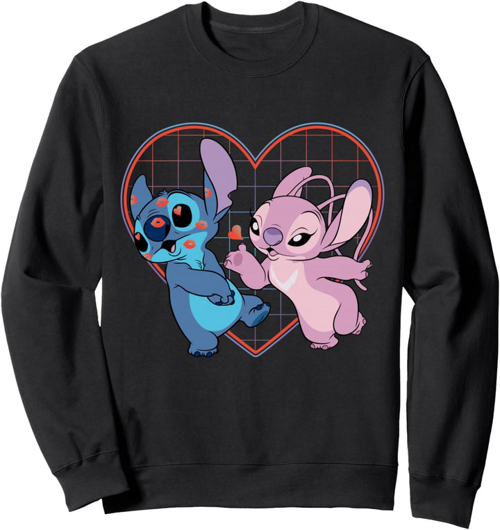 Disney Lilo und Stitch Engel Kuss T-Shirt Sweatshirt