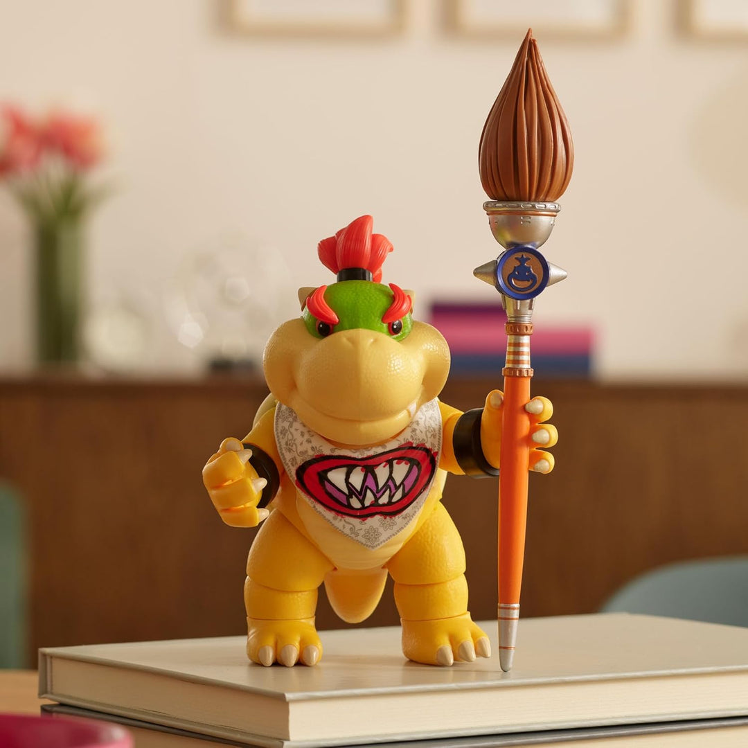 „Super Mario Galaxy“-Film: Bowser Jr. 5" / 12,7 cm grosse Actionfigur mit Zubehör, offiziell lizenzi