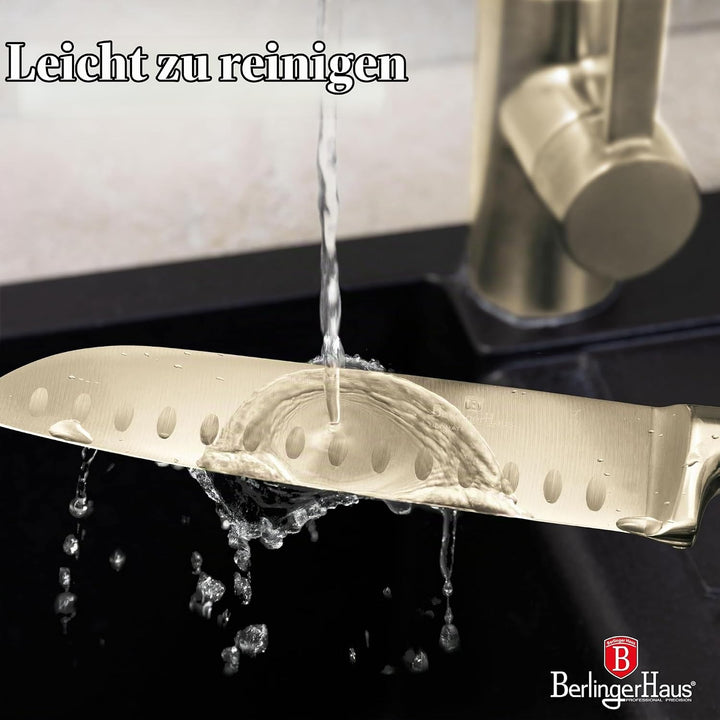 Berlinger Haus Messerset Edelstahl 4 Stück Leonardo Collection | Stilvoll, Hochwertig und Elegant