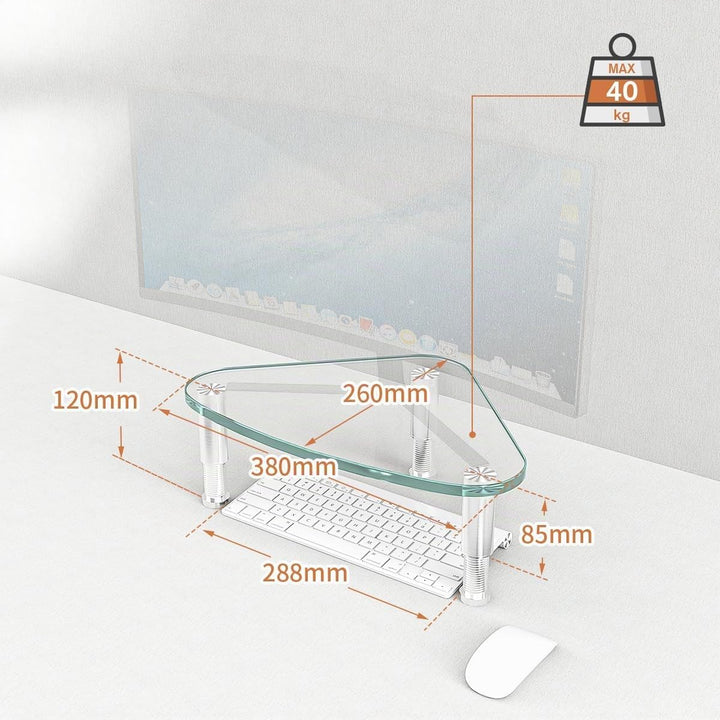 Hemudu Triangle Monitorständer, ergonomischer Laptopständer, Bildschirmerhöhung Bildschirmständer fü