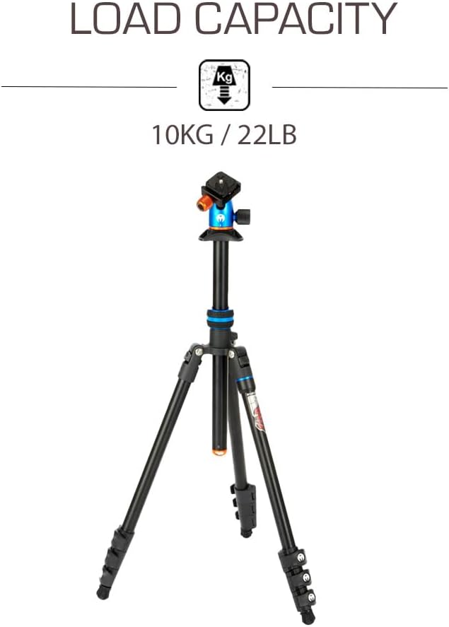3 Legged Thing Patti 2.0 Flip Lock Stativ mit AirHed Mini Ocean Blue Ozeanblau, Ozeanblau
