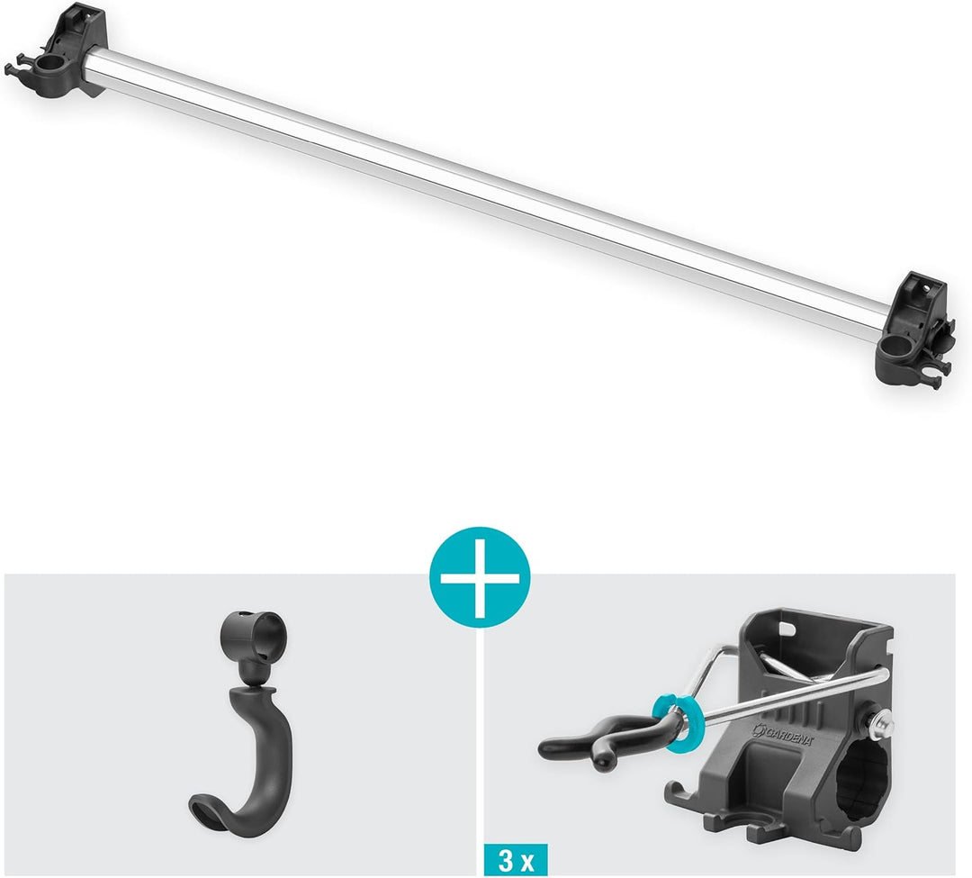 Gardena Gerätehalter Plus: Wandhalterung für Haus- und Gartengeräte, 78 cm Breite, 60 kg Maximalgewi