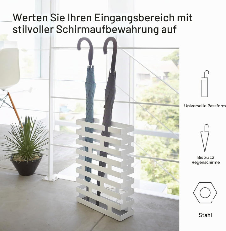 Brick Umbrella Stand Rectangle - white Weiss, Weiss