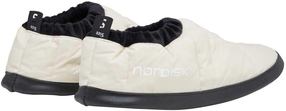 Nordisk Mos Down Shoe Luxus Daunenschuhe Daunen Hüttenschuhe Hausschuhe XS S M L Sandshell S – EU 35