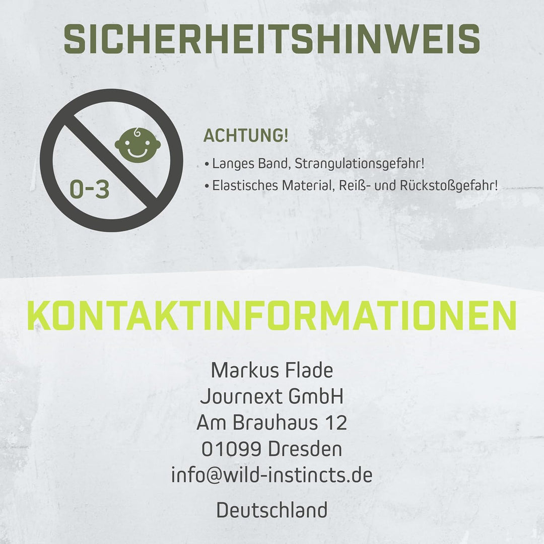 Wild Instincts® Premium Widerstandsbänder Krafttraining/Pull Up Band für Klimmzüge, Fitnessbänder Se