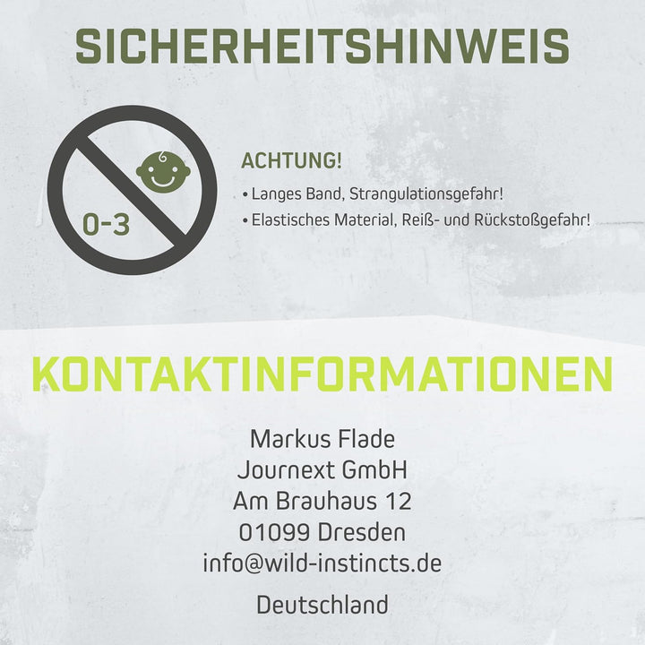 Wild Instincts® Premium Widerstandsbänder Krafttraining/Pull Up Band für Klimmzüge, Fitnessbänder Se