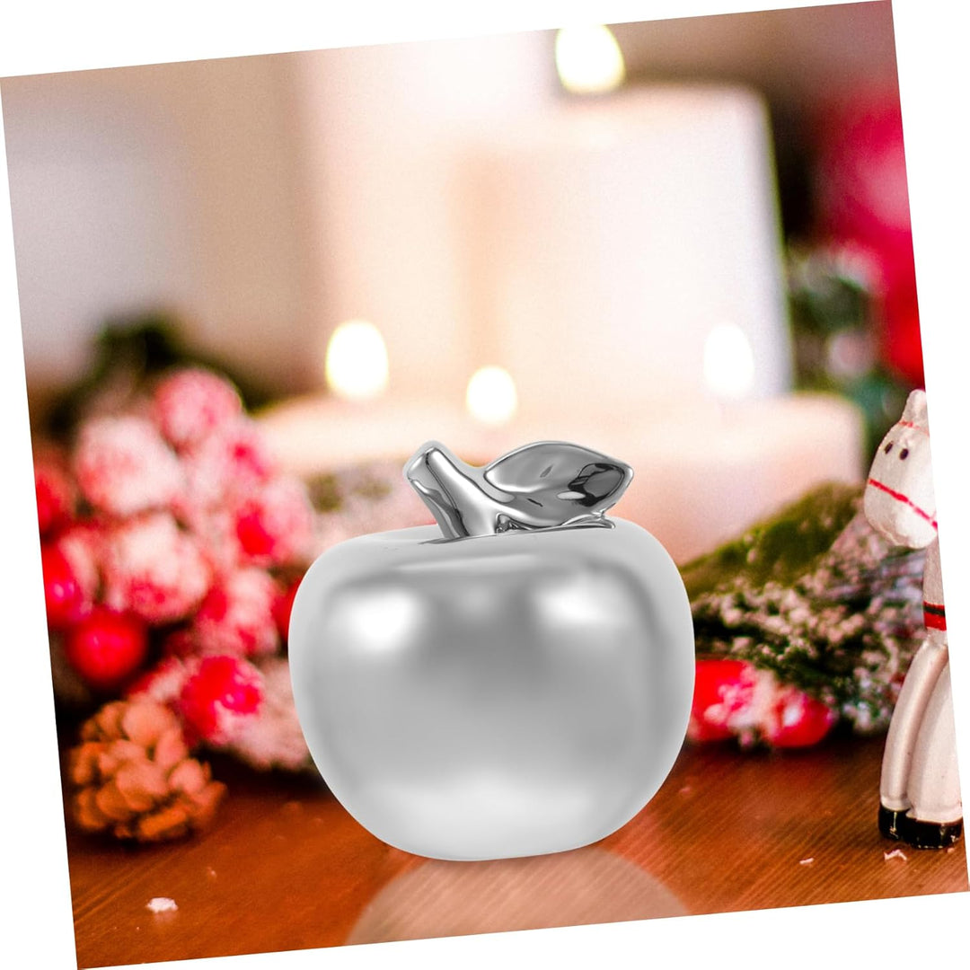 PRETYZOOM Keramik Apfel Deko Weihnachten Tischdeko Weihnachtsdeko Weihnachtsschmuck Porzellan Frücht