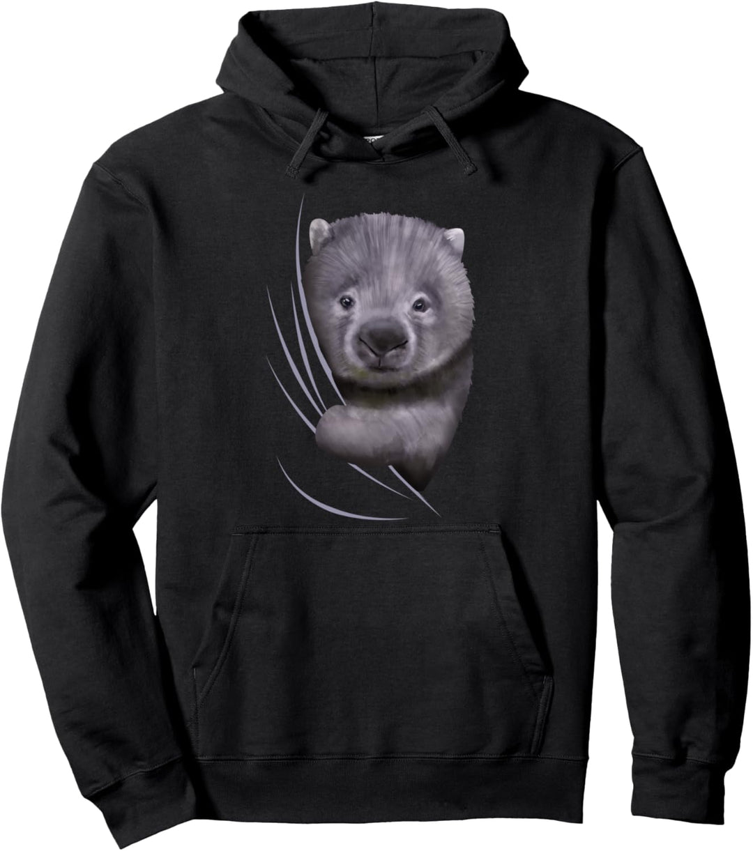 Wombat kommt aus Kleidung Kinder Geschenk Outfit Wombat Pullover Hoodie