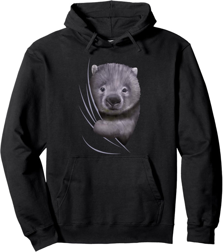 Wombat kommt aus Kleidung Kinder Geschenk Outfit Wombat Pullover Hoodie