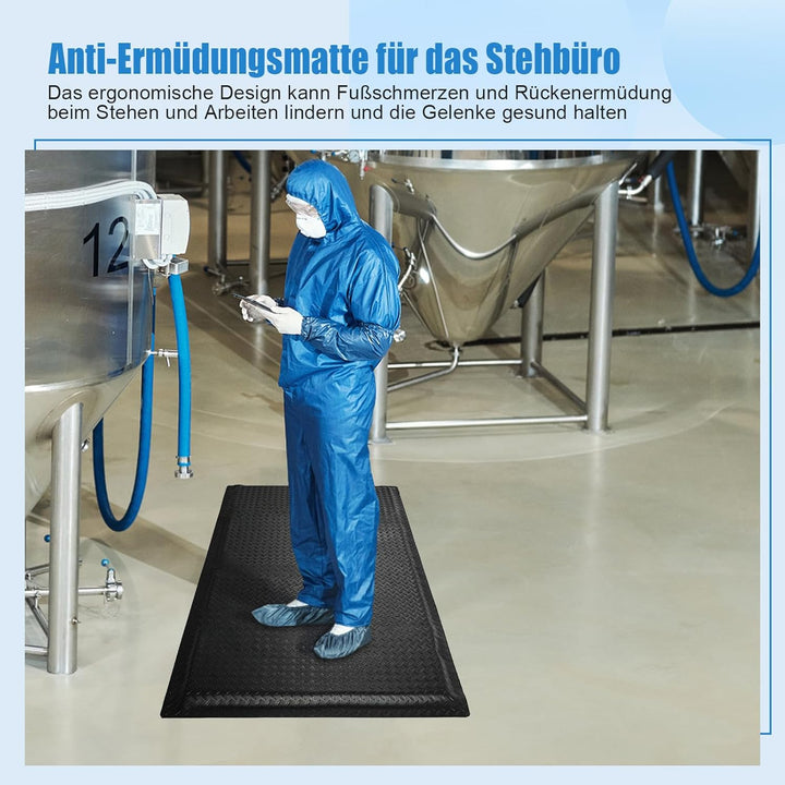 Anti Ermüdungsmatte für Steharbeitsplätze, Ergonomische Arbeitsplatzmatte Anti Fatigue Stehmatte, 92