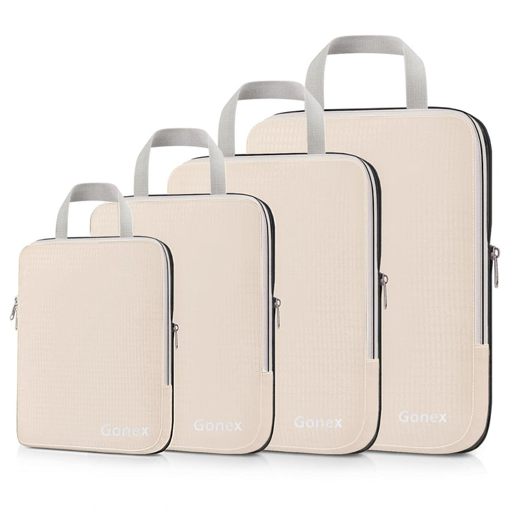 Gonex Compression Packing Cubes 4er Set, Gonex Kleidertaschen 4-teilig Verpackungswürfel, Kleidertas
