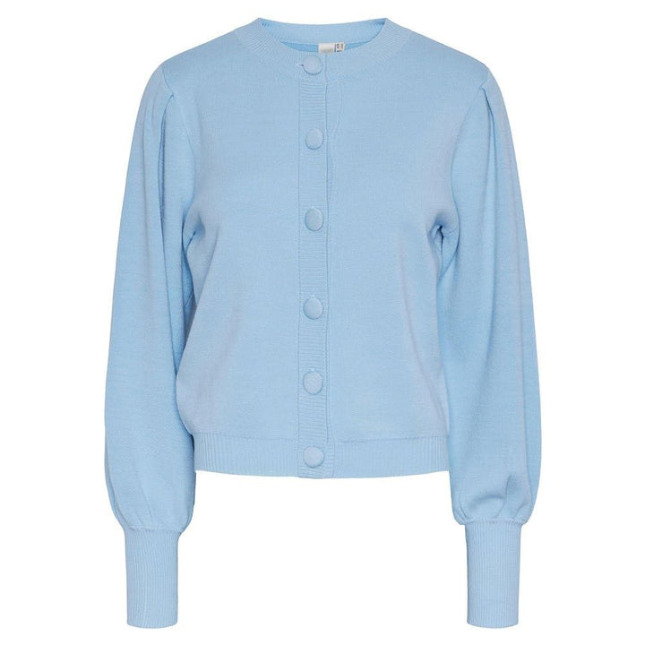 YAS Damen Yasfonny Ls Knit Cardigan S. Noos Strickjacke XS Clear Sky, XS Clear Sky