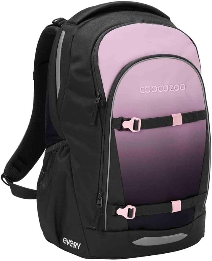 Coocazoo Every Schulrucksack Set 2tlg. inkl. Schlamperbox (Rose Shadows), Rose Shadows