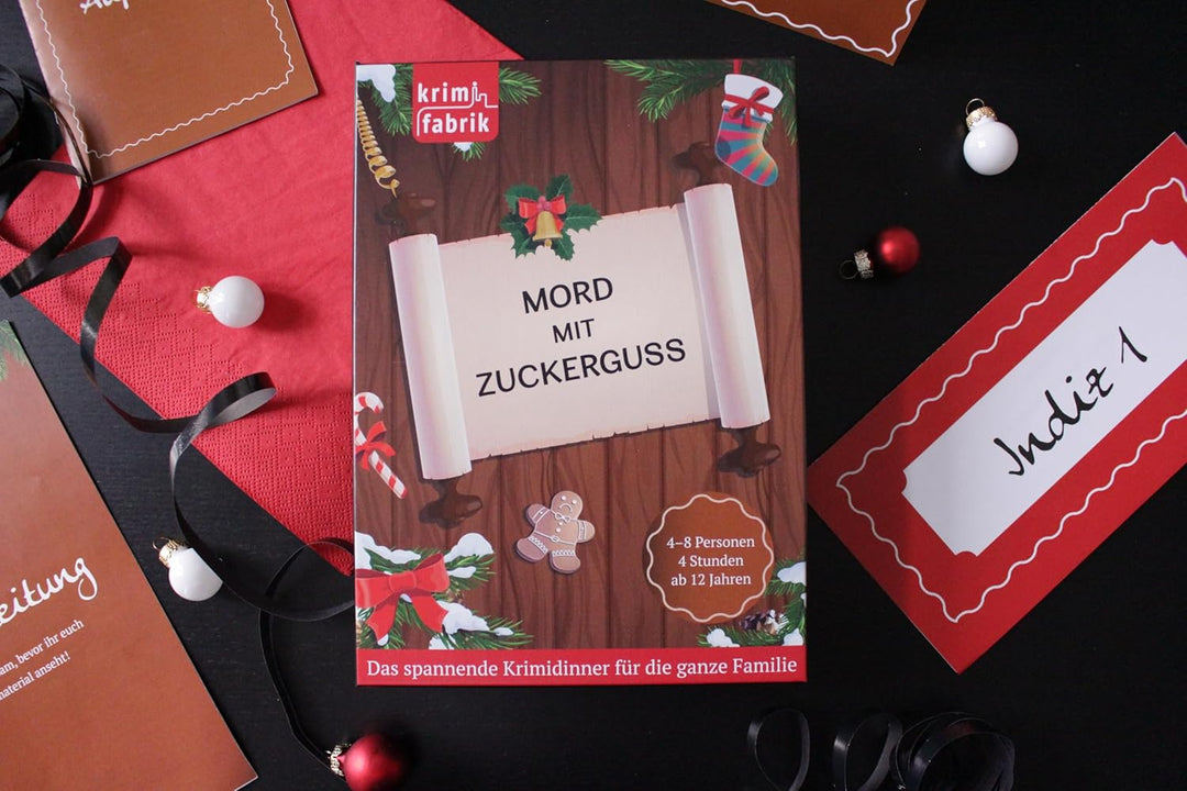 Mord mit Zuckerguss - Krimidinner Weihnachten - 4 bis 8 Personen - krimifabrik