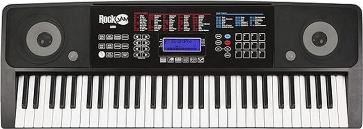 Rockjam 61 Key Touch Display Tastatur Piano Kit mit digitaler Klavierbank, elektrischer Klavierständ