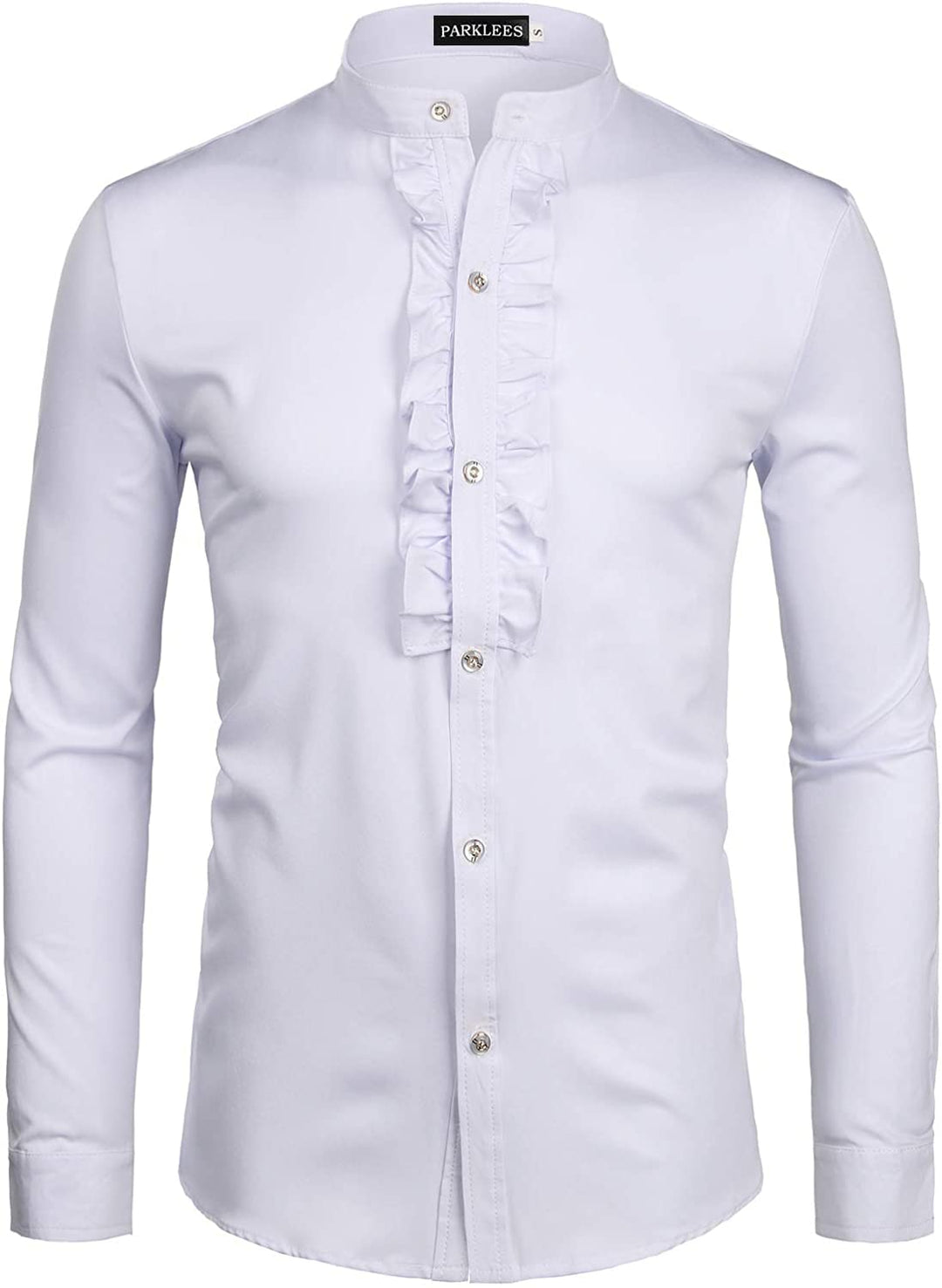 PARKLEES Herren-Smokinghemd, schmale Passform, langärmelig S Z69-weiss, S Z69-weiss