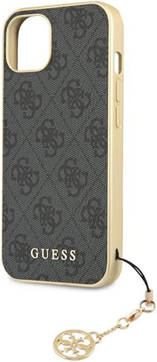 GUESS GUHCP13MGF4GGR Hülle für iPhone 13 6,1" grau 4G Charms Collection