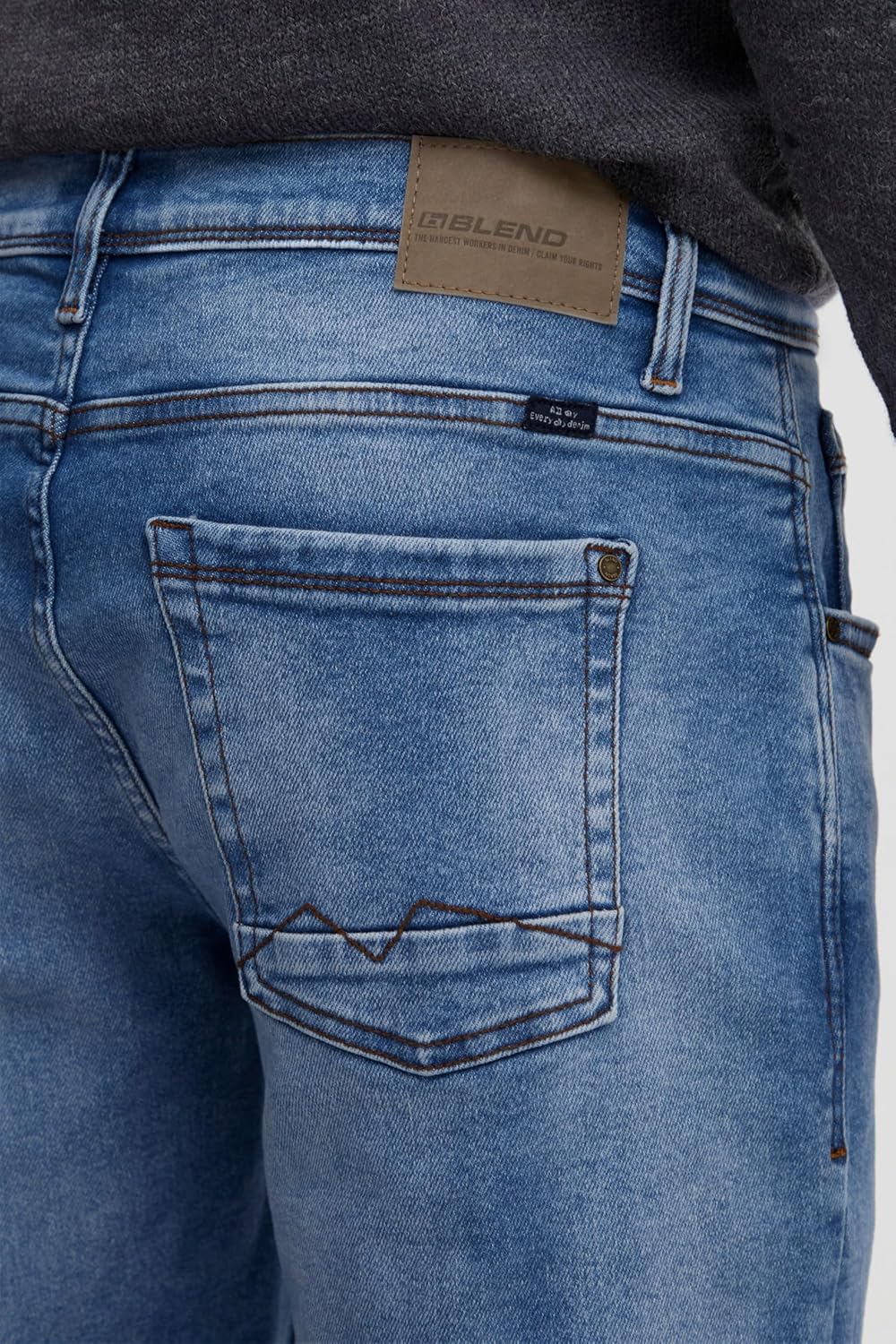 Blend 20714216 Herren Jeans Hose Denim mit Stretch Multiflex 5-Pocket Blizzard Fit Regular Fit 36W /