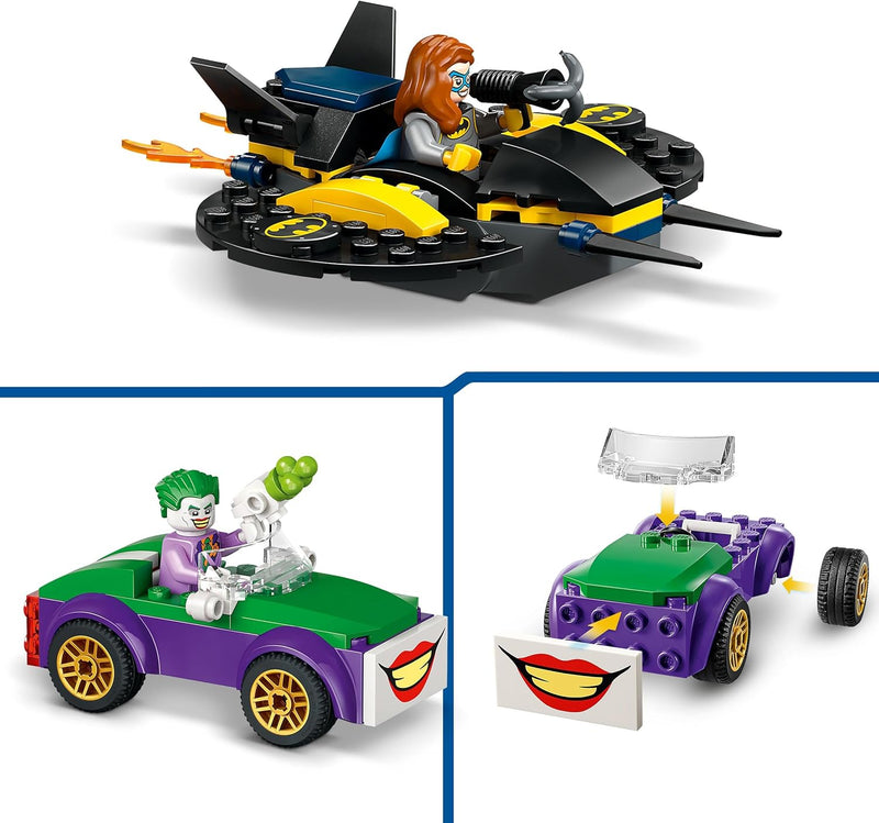 LEGO DC Batman Bathöhle mit Batman, Batgirl und Joker, Superhelden-Spielzeug, Spielzeugauto für Jung