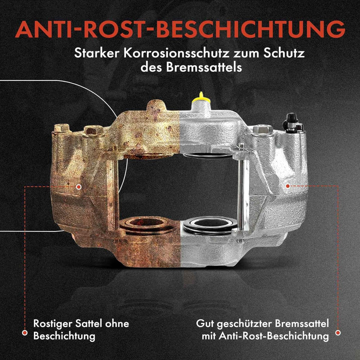 Frankberg 2x Bremssattel Bremszange Vorderachse Kompatibel mit Hilux VII Pick-up KUN TGN LAN GGN TGN