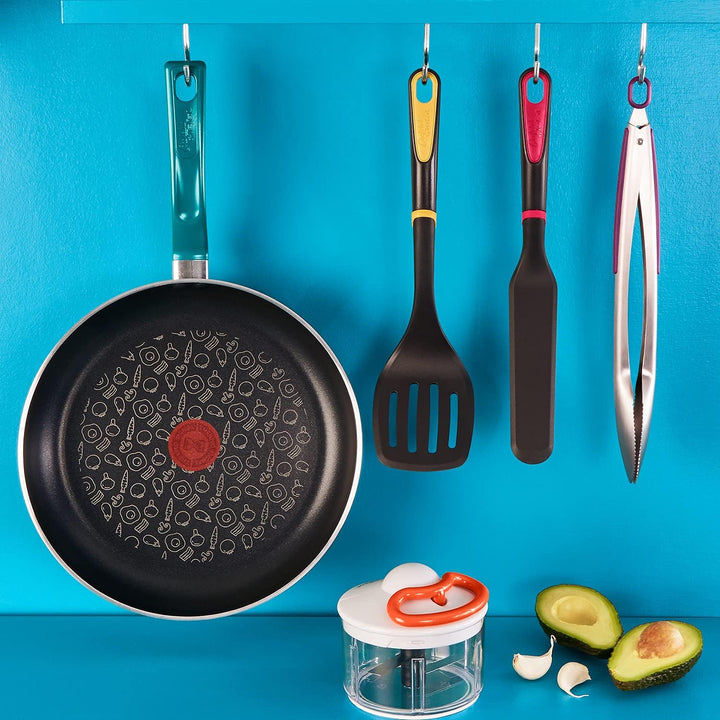 Tefal G80406 Chefclub Bratpfanne 28 cm | Titanium Antihaftversiegelung | Thermo-Signal Temperaturanz