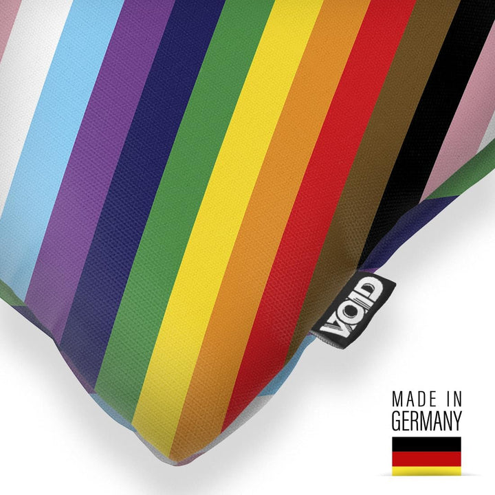 VOID Pride Stripes Streifen Kissenbezug Kissenhülle Polyester wasserfest Outdoor Indoor, Kissen Grös
