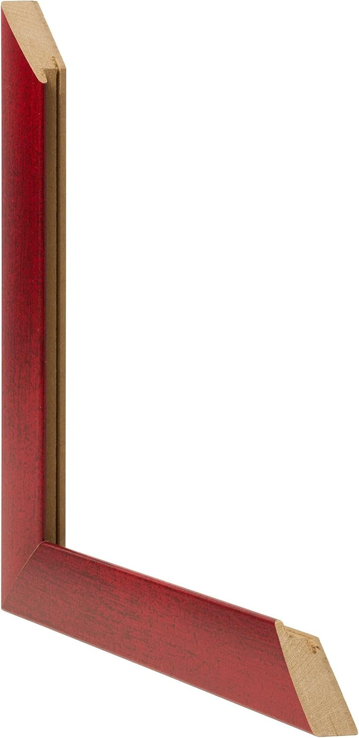 yd. Your Decoration - Bilderrahmen 75x100 cm - Weinrot Gewischt - Bilderrahmen aus MDF mit Acrylglas