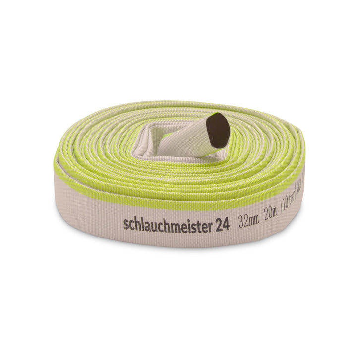 Ø 32 mm - 1 1/4 Zoll, 20 Meter Gewebeschlauch | Industrieschlauch | Bauschlauch | Flachschlauch Gewe