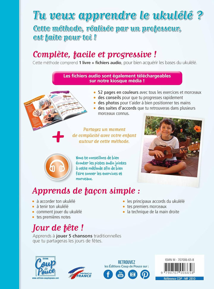 P'tit Coup de Pouce Ukulele Methode Speciale Enfant Livre + CD: Spécial enfant, Taschenbuch