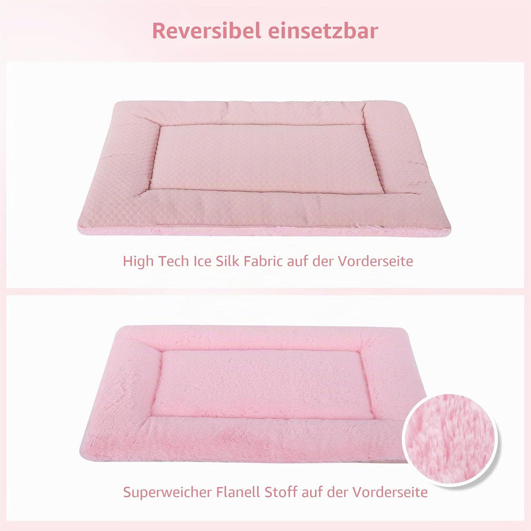BVAGSS Hundebett Kleine Hunde Reversible, kühl und warm Matten Hundekissen, Waschbar Hundematte für