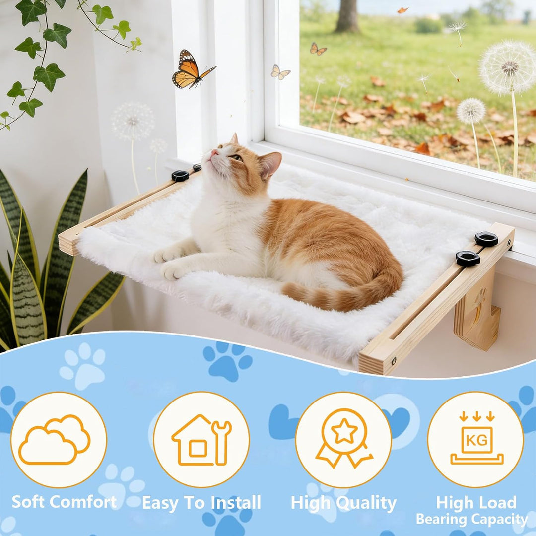 Heizungsliege Hängende Katzenhängematte, Holz Hängematte Katze Heizung, Katzenbett Hängen, Fensterba