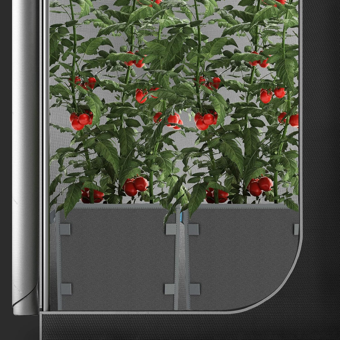 AC Infinity Quadratische, robuste Stofftöpfe, 1.9 l Belüftung, Wiederverwendbare Pflanzbeutel, für d