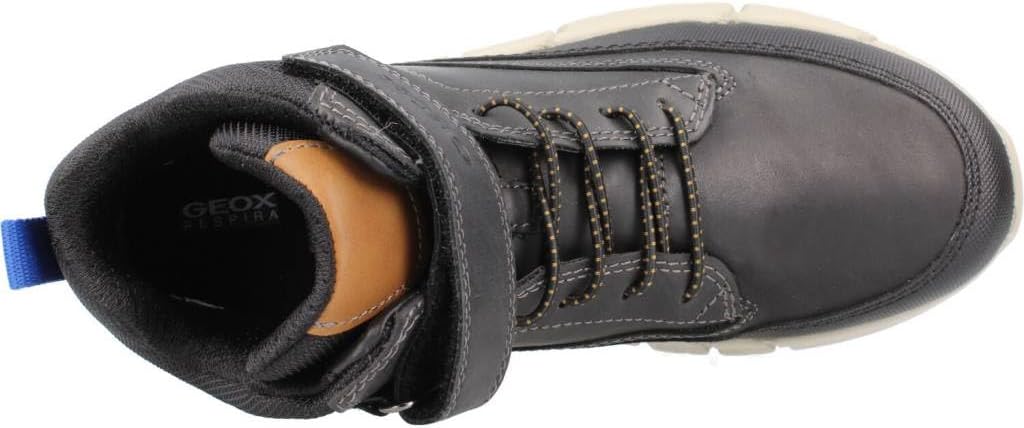 Geox Jungen J Flexyper Boy Sneaker 28 EU Schwarz, 28 EU Schwarz