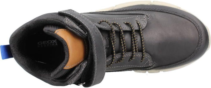 Geox Jungen J Flexyper Boy Sneaker 28 EU Schwarz, 28 EU Schwarz