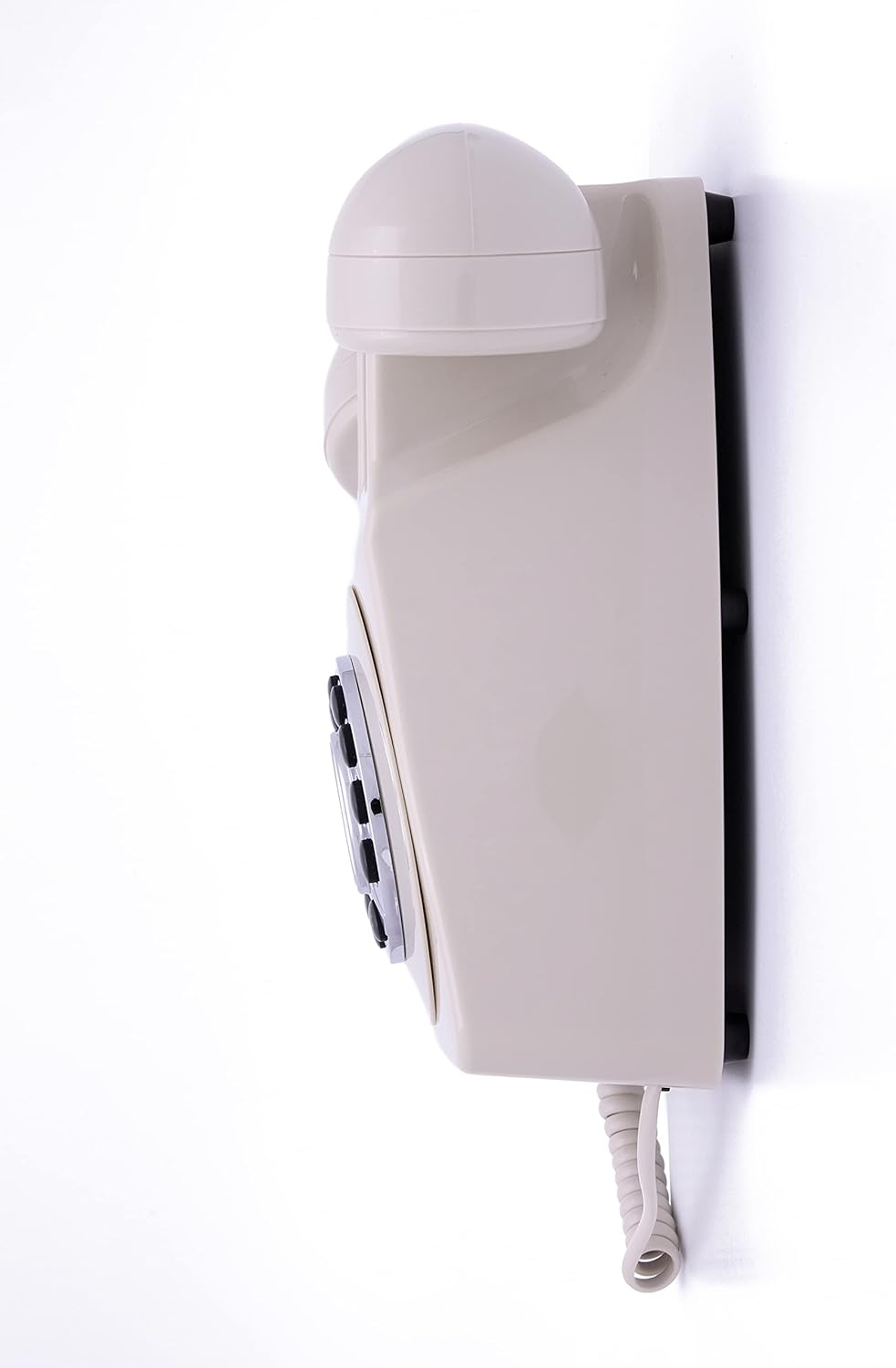 GPO 746WALL Retro Festznetztelefon mit Drucktasten zur Wandmontage mit authentischer Klingelton, Cre