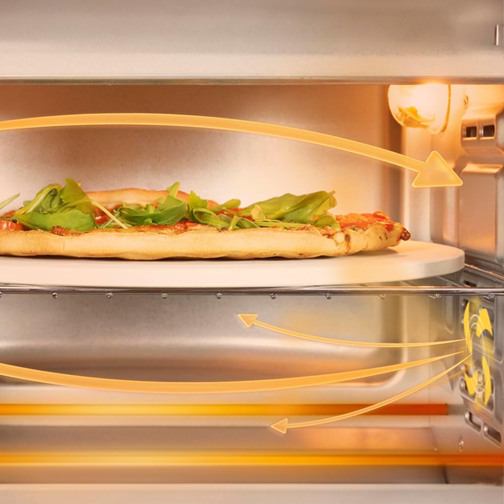 Cecotec Tischofen BakeundToast 2600 White 4Pizza, 26L, 1550W, Inklusive Pietra Pizza Stein, 6 Funkti