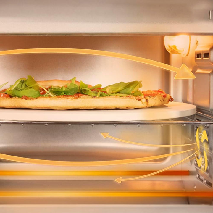 Cecotec Tischofen BakeundToast 2600 White 4Pizza, 26L, 1550W, Inklusive Pietra Pizza Stein, 6 Funkti