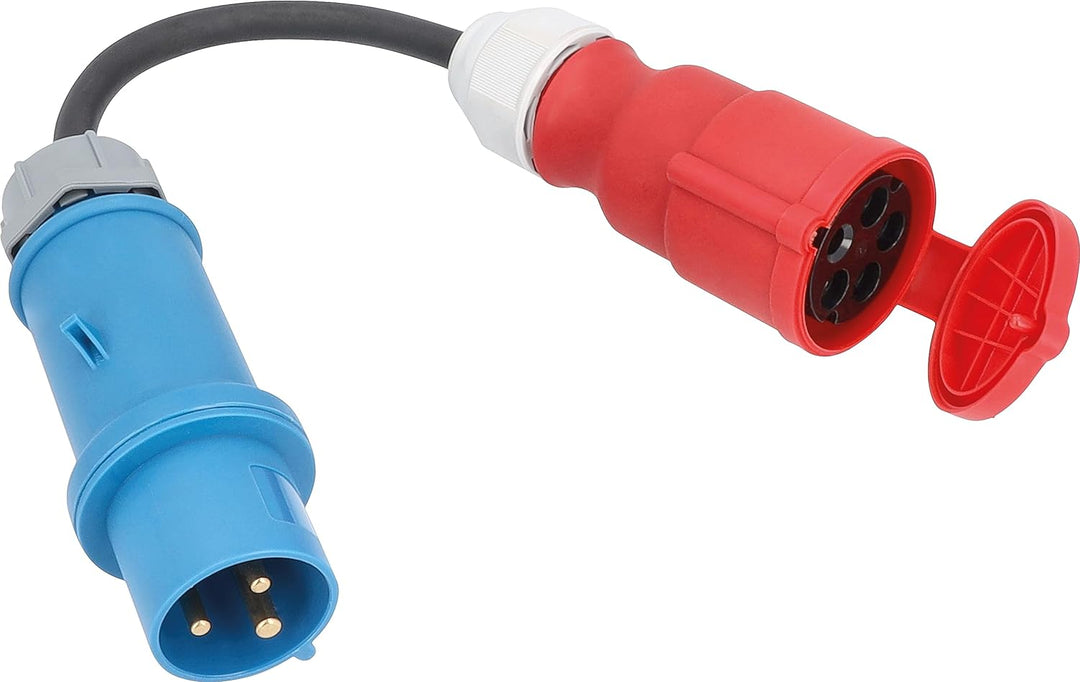 as-Schwabe Adapterleitung 0.3m CEE 230V 32A auf CEE 400V 32A 5-polig IP44