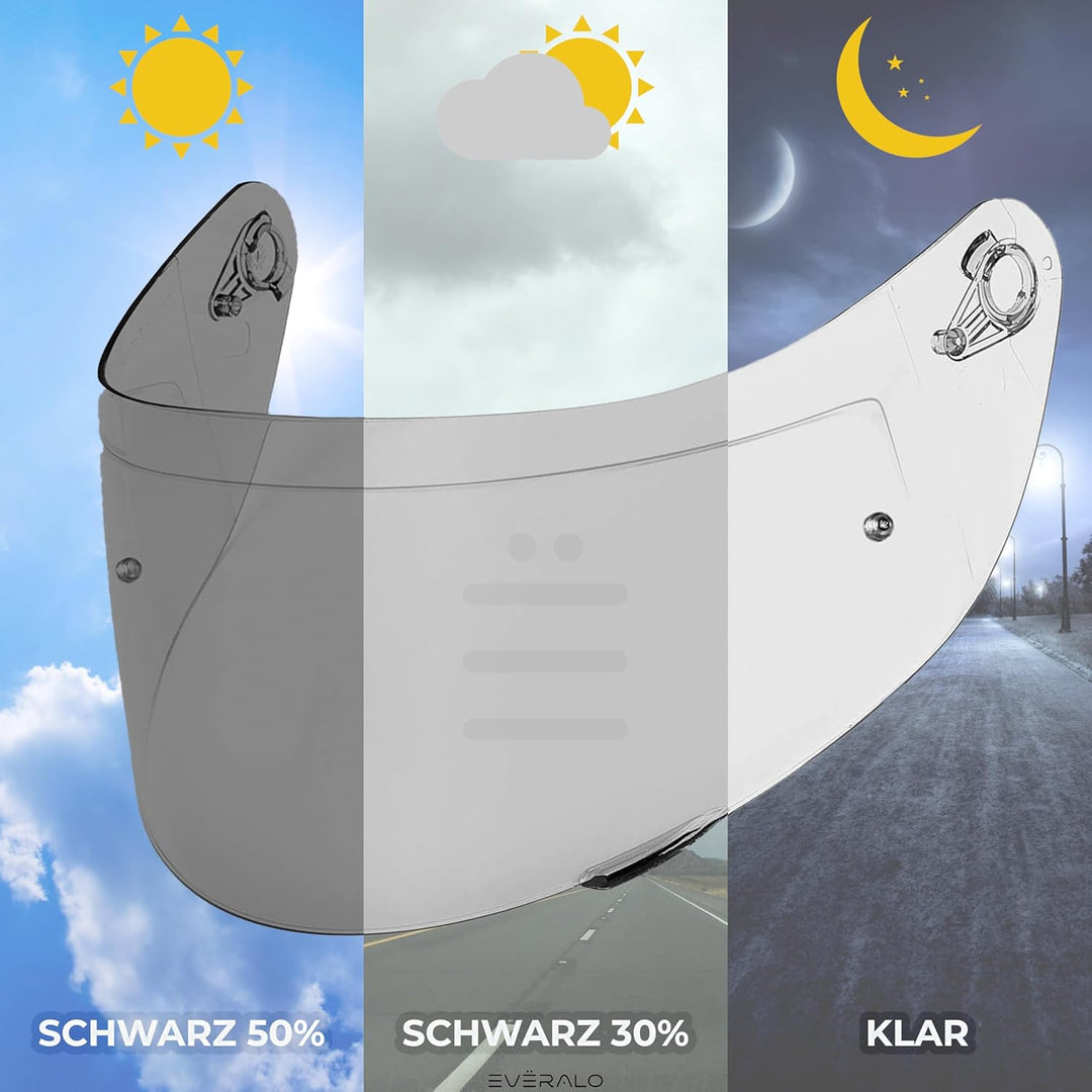 Everalo Kompatibel mit Agv K1 Visier - K3sv - K5 - K5s - K1s - S4sv - Horizon - Skyline - Strada - S