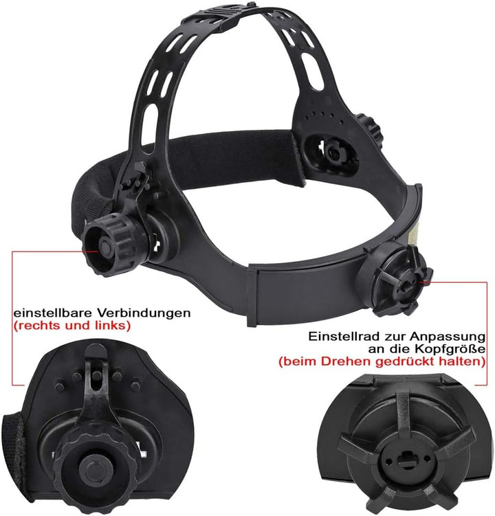 Automatik Solar Schweisshelm UV/IR-Schutz grosses Sichtfenster für alle Schweissarten automatische V