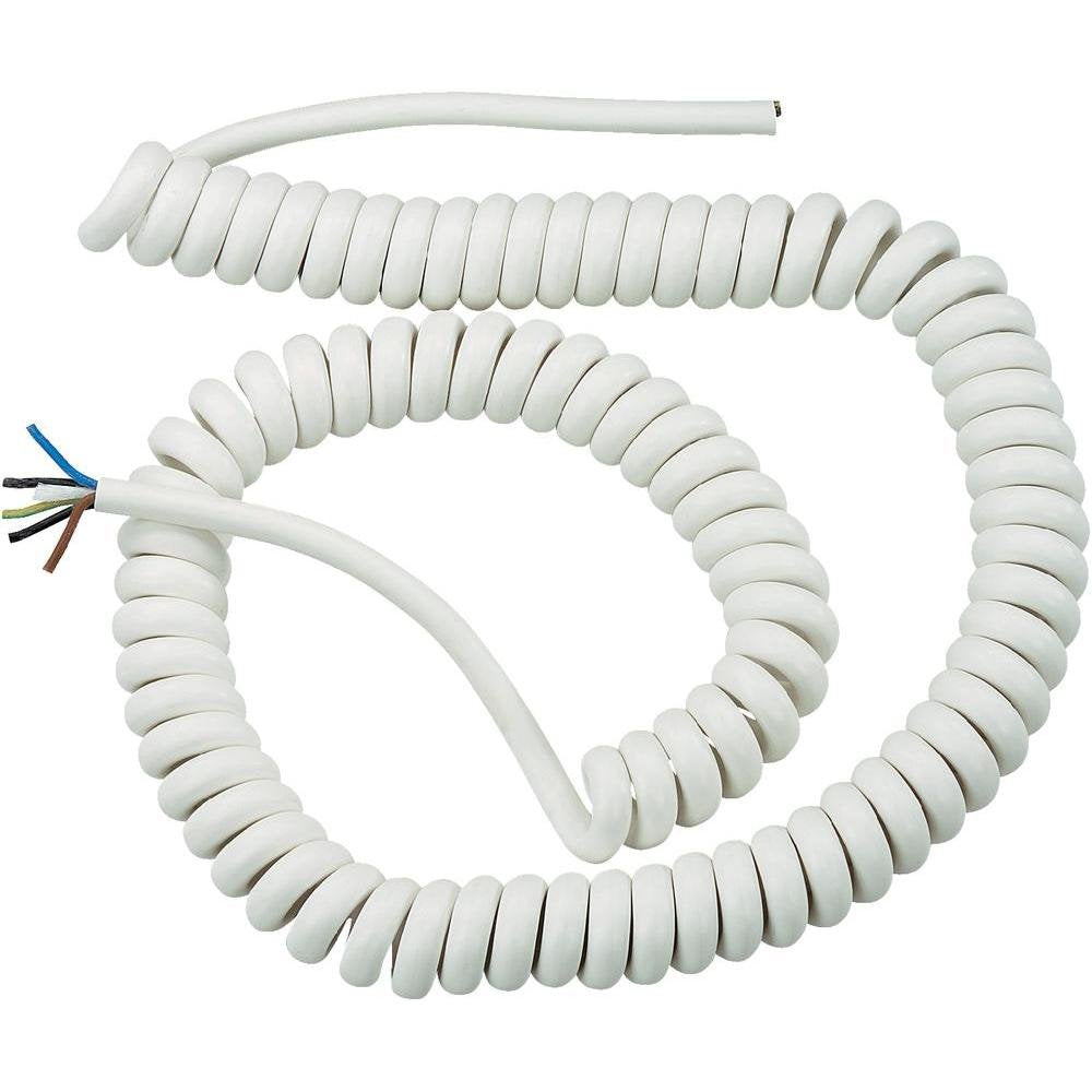 Spiralkabel LAPP X05VVH8-F 73222364 1000 mm / 3000 mm 3 G 0,75 mm² weiss 1 Stück
