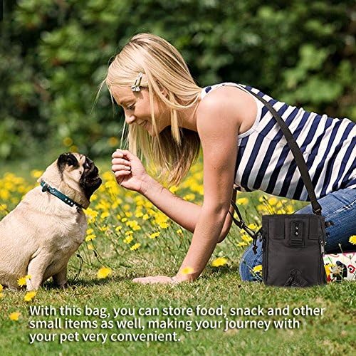 Pet Treat Bag Hund Training Gehorsam Tasche für Kleinigkeiten, Schulter Taillengurt mit integriertem