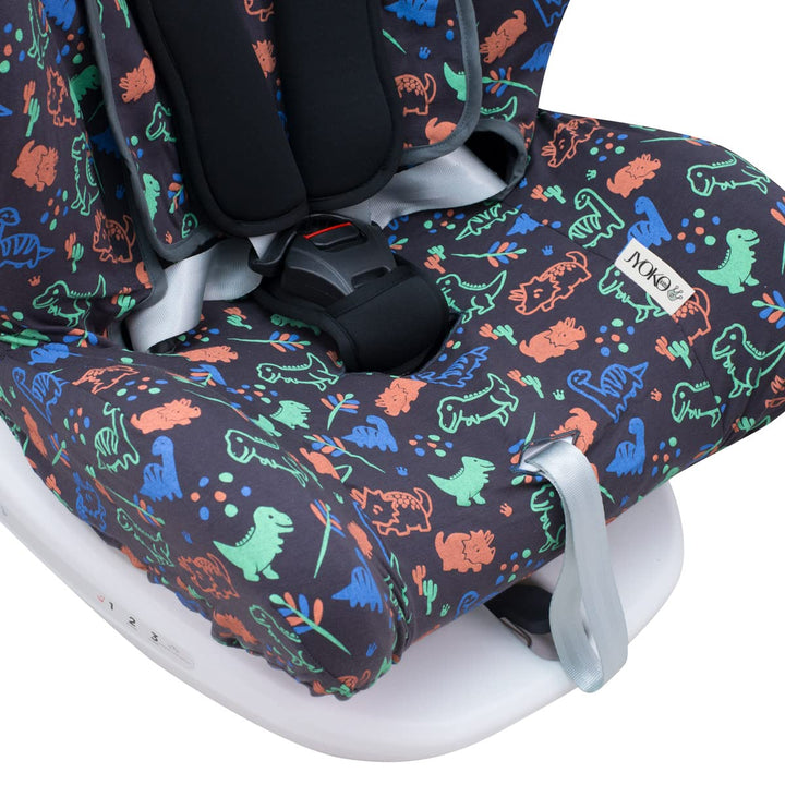 JYOKO KIDS Bezug Kompatibel mit Star Ibaby, Baby Auto Fix Noe (Happy Dino), Happy Dino