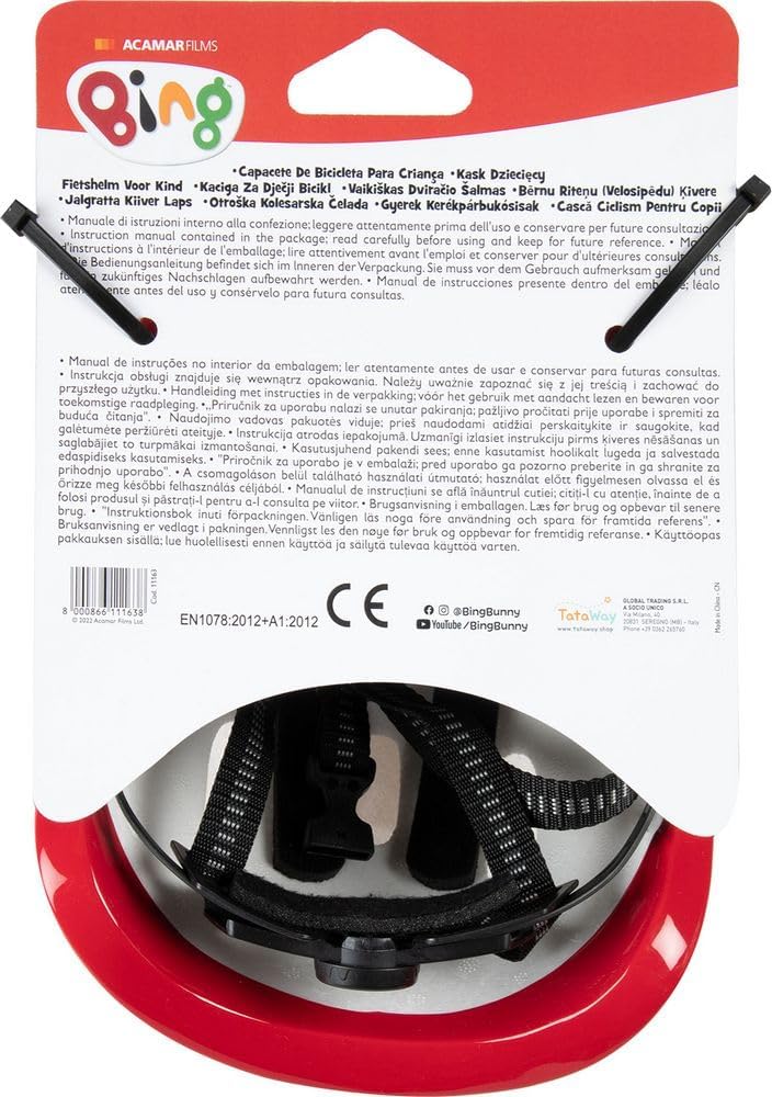 Bing Unisex Kinder Fahrradhelm, gelb, XS